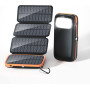Power Bank CONXWAN с солнечной зарядной панелью, 26800 мАч