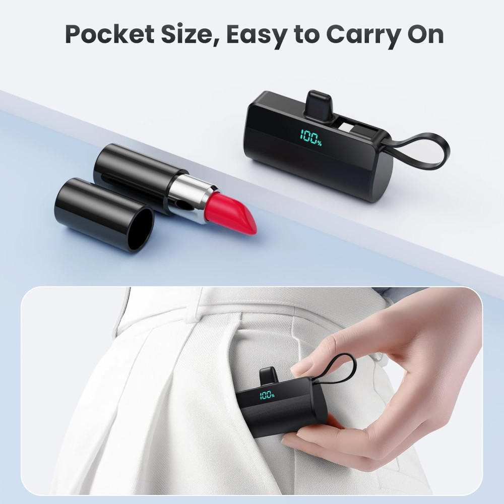 Power Bank Повербанк iPosible, 5500 мАч с портом USB-C, 20 Вт