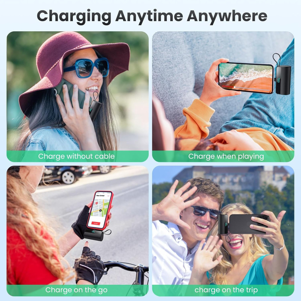 Power Bank Повербанк iPosible, 5500 мАч с портом USB-C, 20 Вт