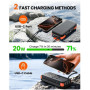 Power Bank CONXWAN с солнечной зарядной панелью, 26800 мАч