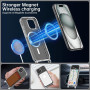 Магнитный чехол со шнурком для iPhone 16 Pro с двойным защитным стеклом и протекторами камеры