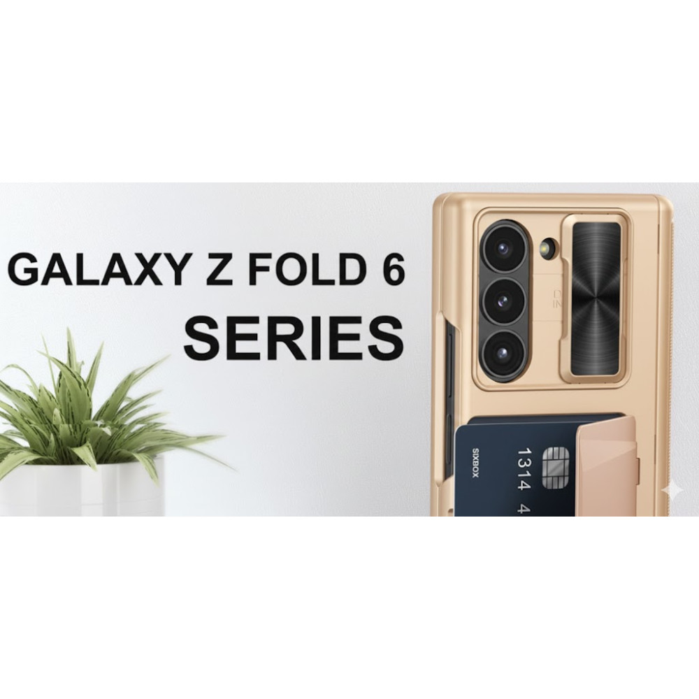 Чохол для Samsung Galaxy Z Fold 6 з відсіком для карток ударостійкий