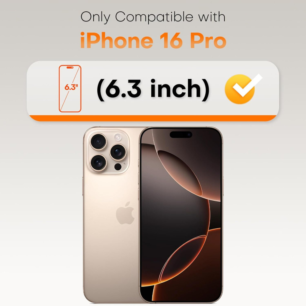 Защитное стекло TOCOL для iPhone 16 Pro 9H полное покрытие антиударное HD 