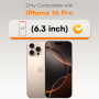 Защитное стекло TOCOL для iPhone 16 Pro 9H полное покрытие антиударное HD 