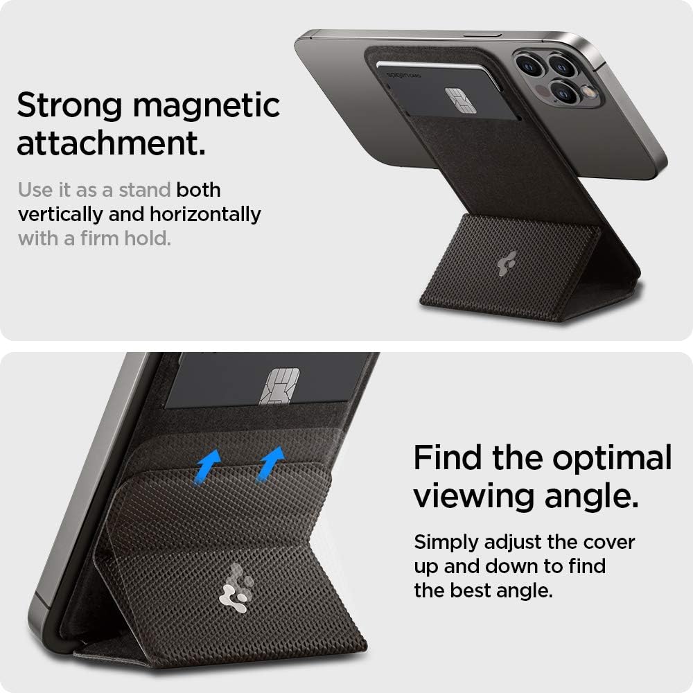 Магнитный кардхолдер Spigen Smart Fold с подставкой для iPhone