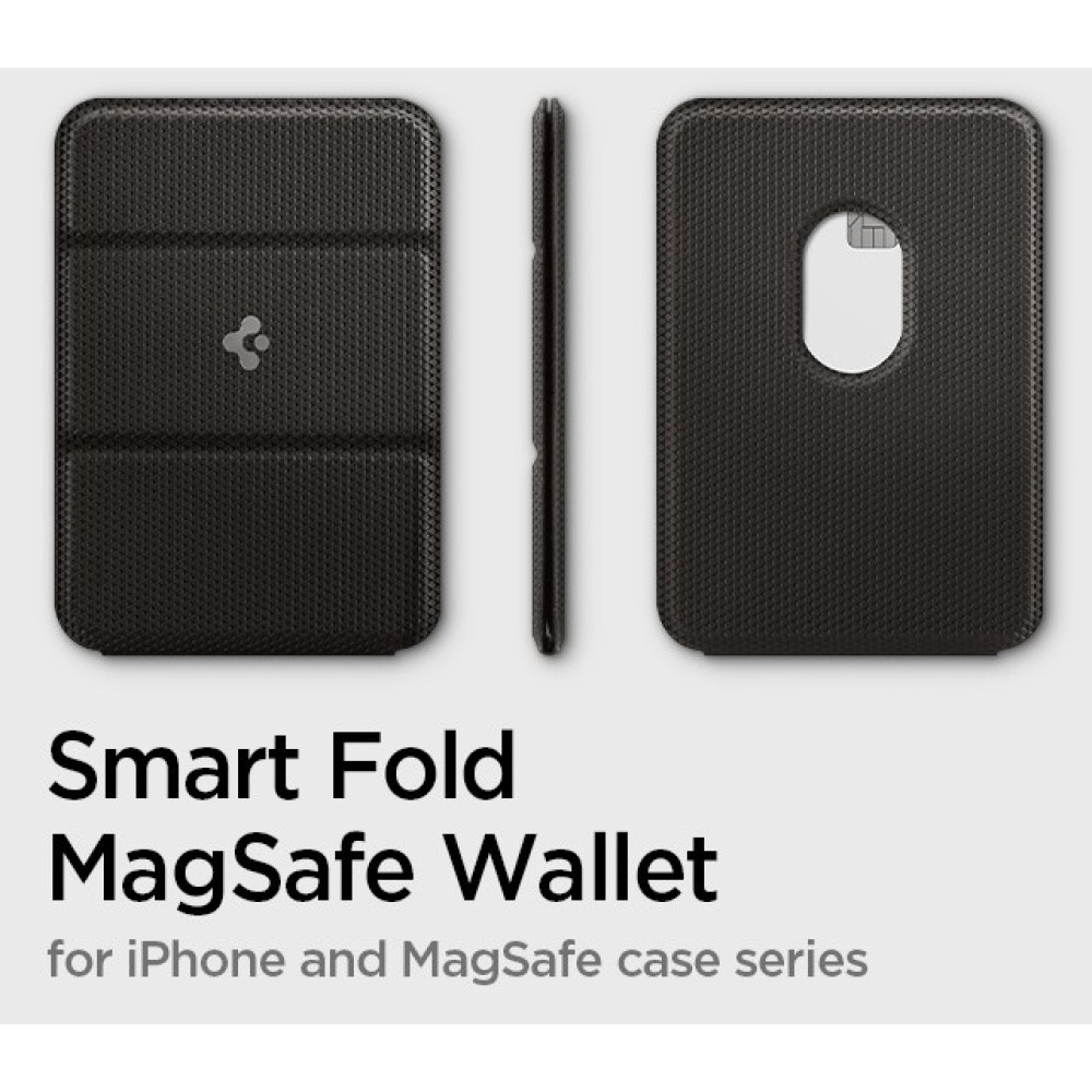 Магнитный кардхолдер Spigen Smart Fold с подставкой для iPhone