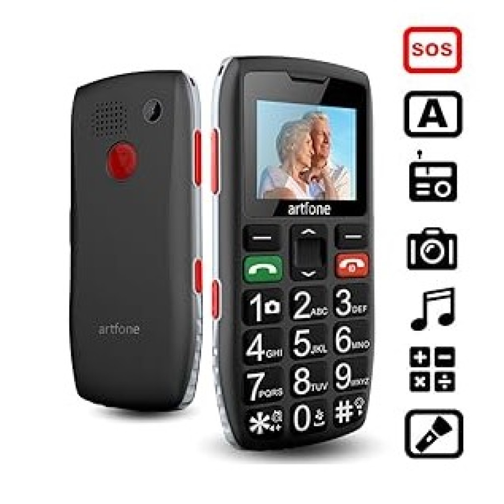 Мобильный телефон artfone C1 2G с большими кнопками 