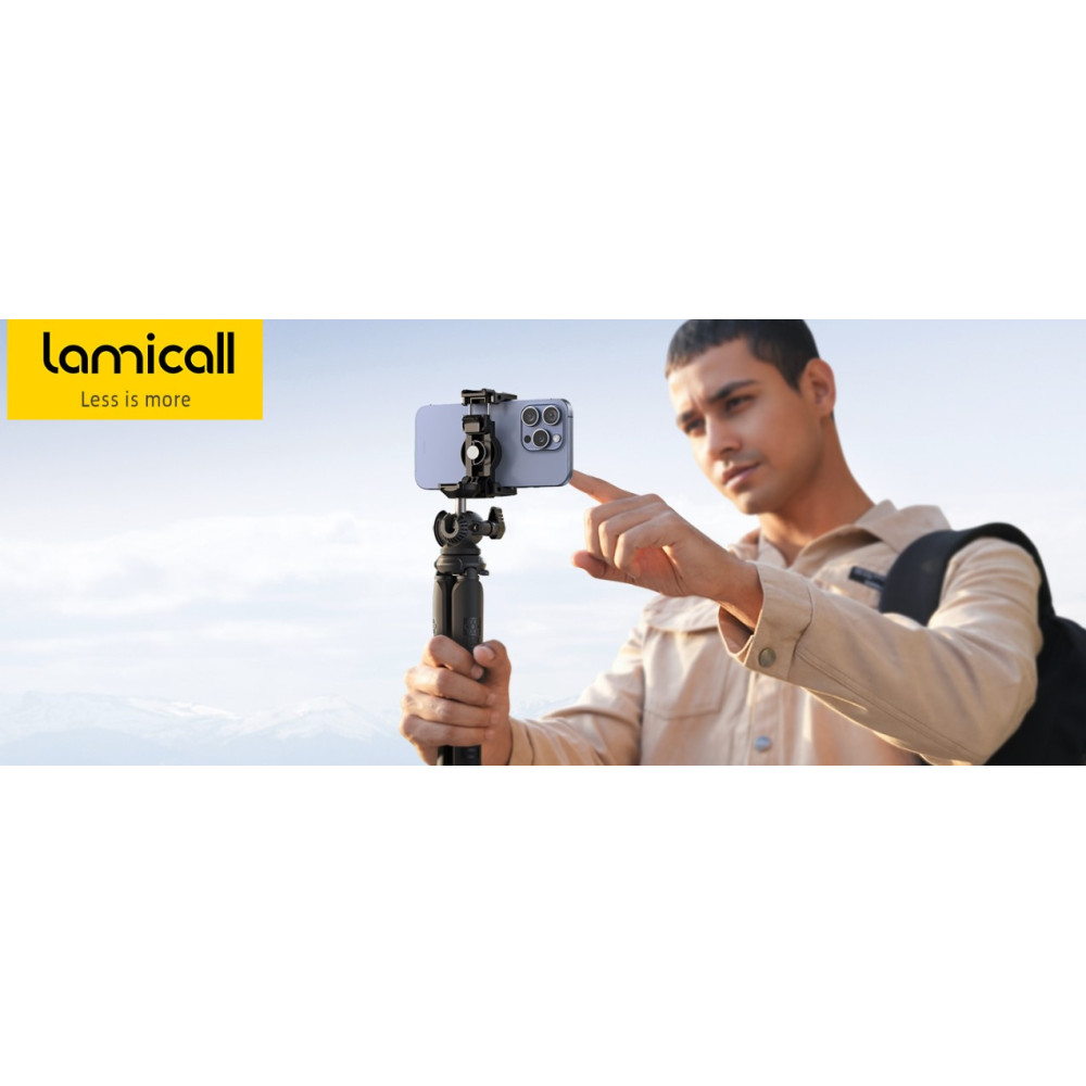Гибкий штатив для телефона и камеры Lamicall 3 в 1 с пультом ДУ
