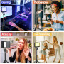 Светодиодная видеолампа UBeesize LED регулируемая USB с цветными фильтрами
