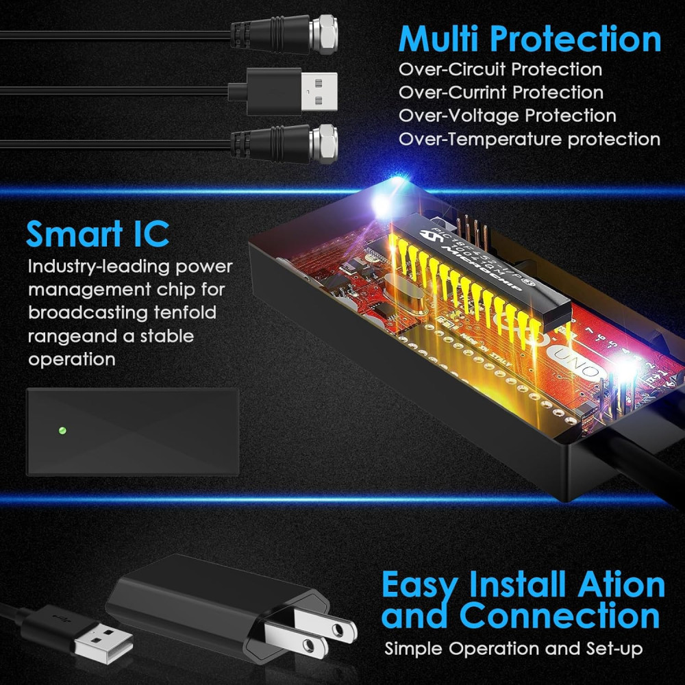 Телевизионная антенна Smart TV с усилителем High Gain Freeview 4K 1080P HDTV