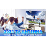 Телевизионная антенна с усилителем TV Aerial 4K/1080p для домашних телевизоров с магнитным основанием