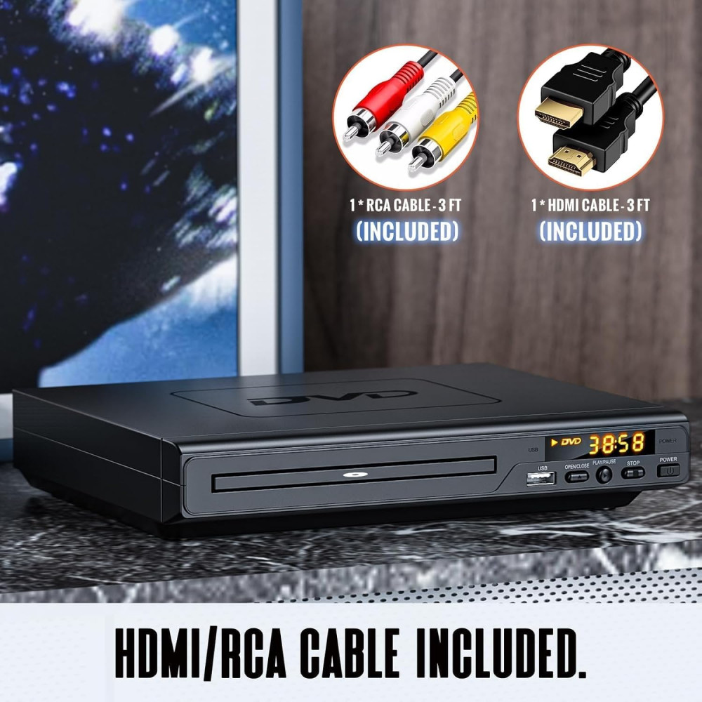DVD проигрыватель Electcom Pro для телевизора HDMI USB CD DVD