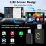 Беспроводной адаптер CarPlay Android Auto для iPhone Android с Bluetooth 5.2 и Wi-Fi 5.0 ГГц