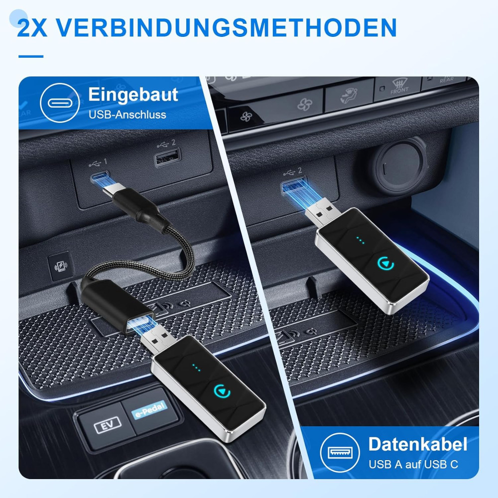 Беспроводной адаптер Android Auto aquota USB-C/USB-A