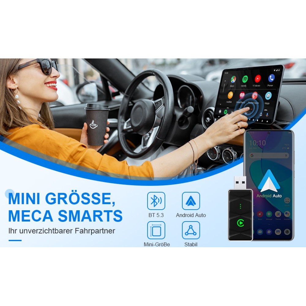 Беспроводной адаптер Android Auto aquota USB-C/USB-A