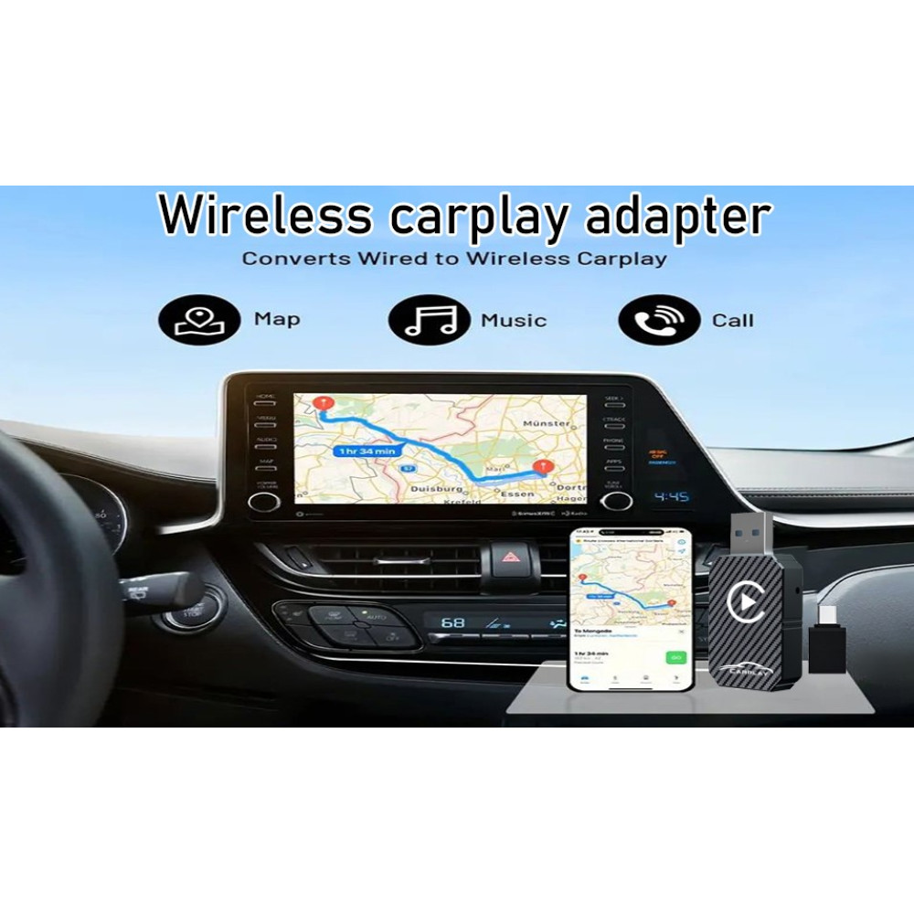 Беспроводной адаптер CarPlay X1 для авто USB Type C