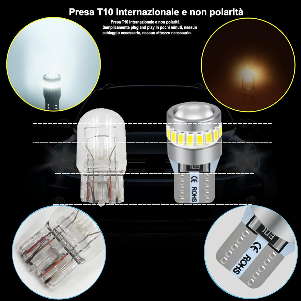 Светодиодные автолампы XELORD T10/W5W LED 6000K