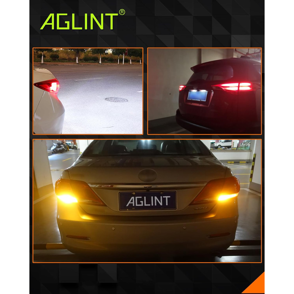 Автомобильные LED лампы AGLINT белого цвета W21W T20 66SMD