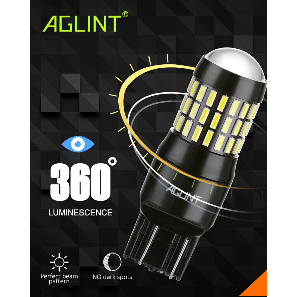 Автомобильные LED лампы AGLINT белого цвета W21W T20 66SMD