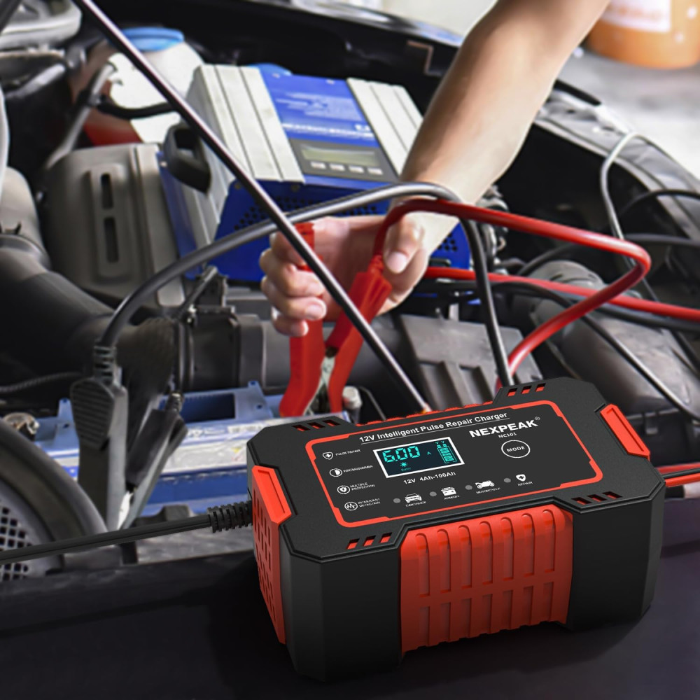 Зарядное устройство NEXPEAK NC101 для автомобильных аккумуляторов 12V 6A