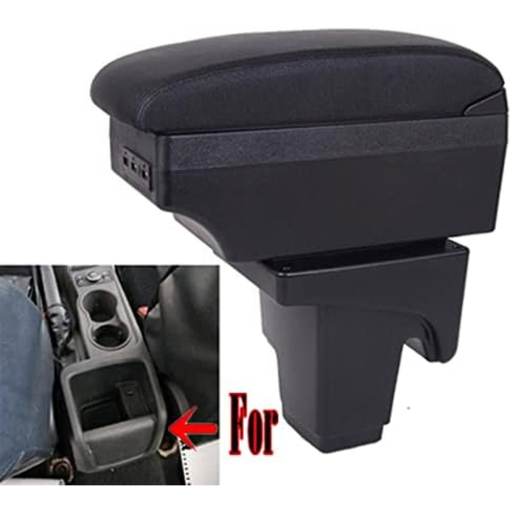 Центральный подлокотник с боксом для Ford Focus 3 2011-2016 без подстаканника с USB