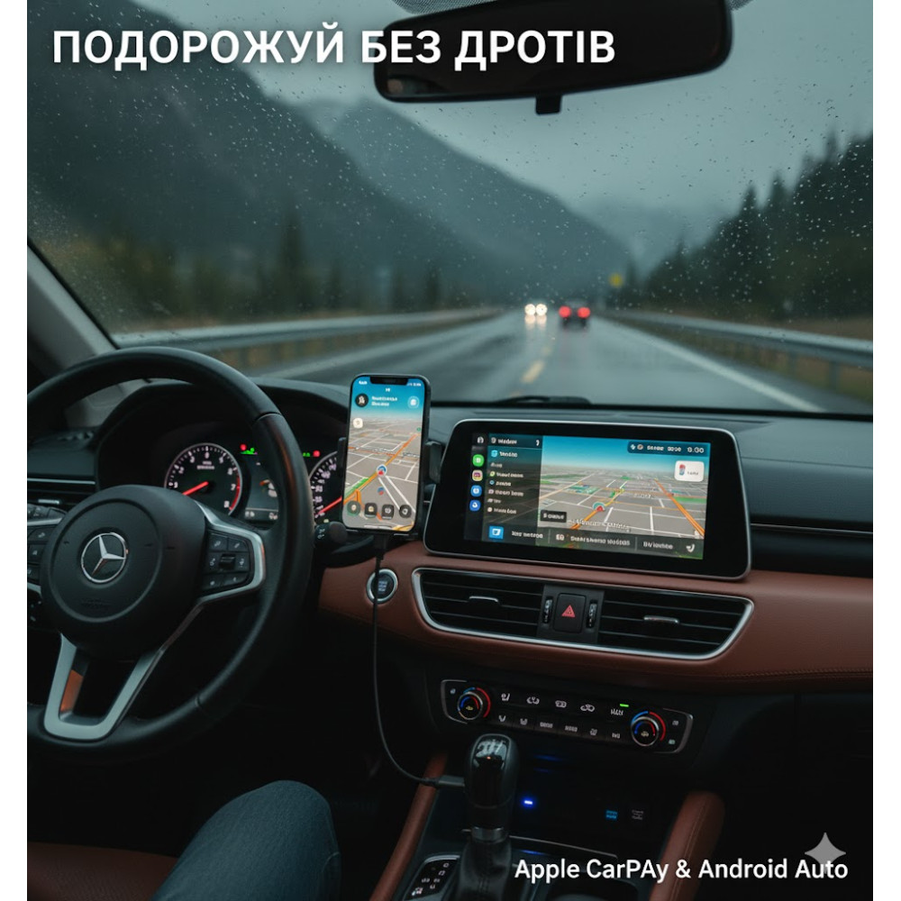 Беспроводной адаптер CarPlay 2 в 1 Leikurvo
