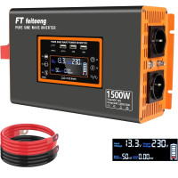 Инвертор чистой синусоиды FT feiteeng 1500 Вт с 12 В на 220 230 В 