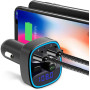Автомобильный FM трансмиттер Cdrox T25 Bluetooth 5 0 с двумя USB портами 12-24 В