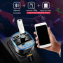 Автомобильный FM трансмиттер Cdrox T25 Bluetooth 5 0 с двумя USB портами 12-24 В