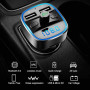 Автомобильный FM трансмиттер Cdrox T25 Bluetooth 5 0 с двумя USB портами 12-24 В