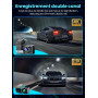 Видеорегистратор Alltotive R5 Pro 4K и 2.5K передний и задний с GPS модулем и Wi-Fi 5G 128ГБ карт