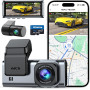 Видеорегистратор Alltotive R5 Pro 4K и 2.5K передний и задний с GPS модулем и Wi-Fi 5G 128ГБ карт
