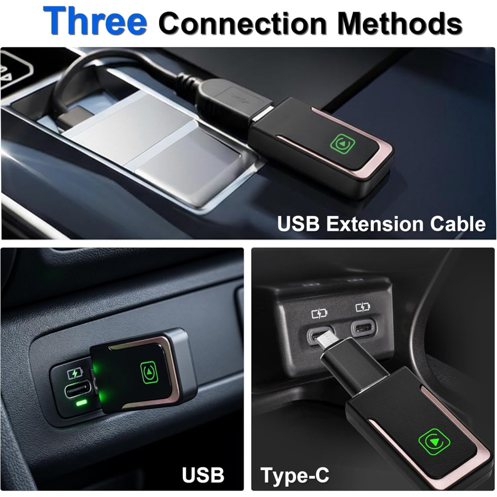 Беспроводной адаптер CarPlay Alltolink USB-A Plug & Play
