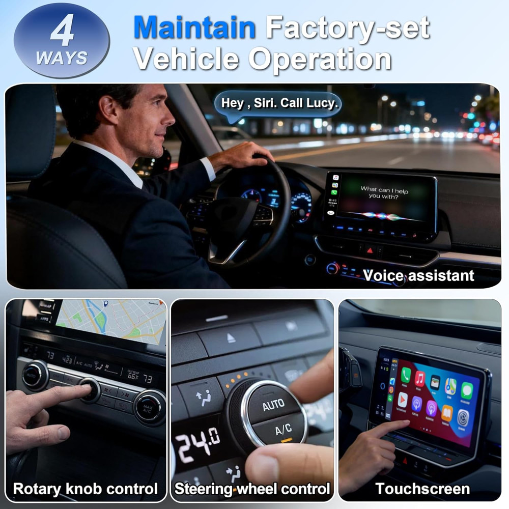 Беспроводной адаптер CarPlay Alltolink USB-A Plug & Play