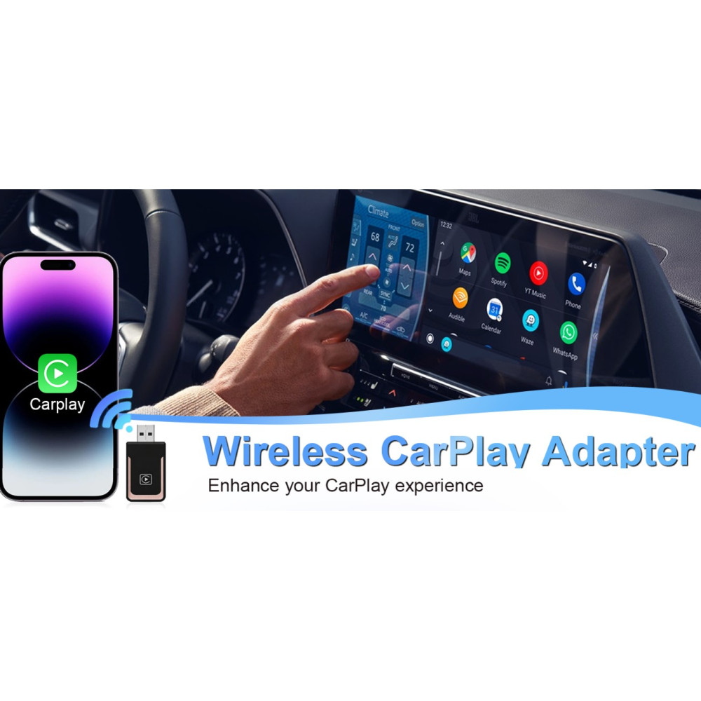 Беспроводной адаптер CarPlay Alltolink USB-A Plug & Play