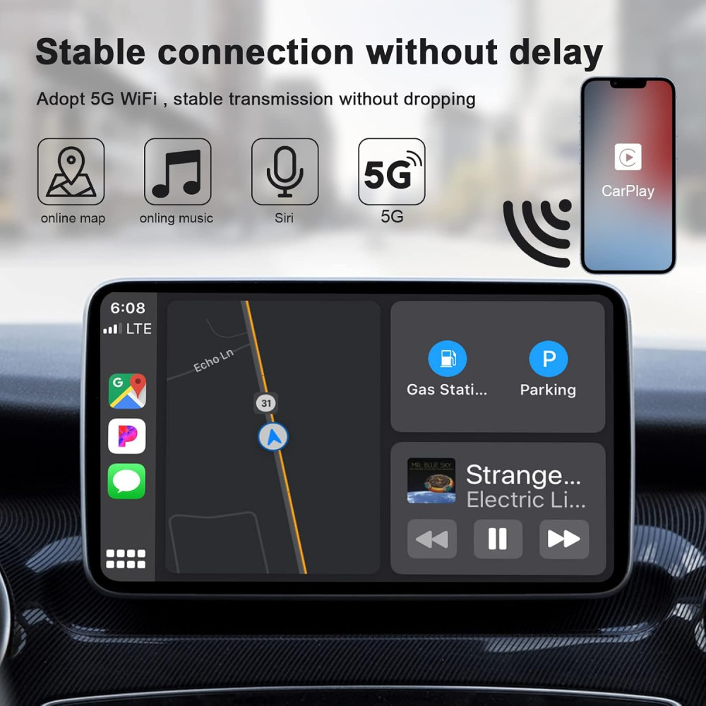Беспроводной адаптер CarPlay для iPhone 2015 и выше