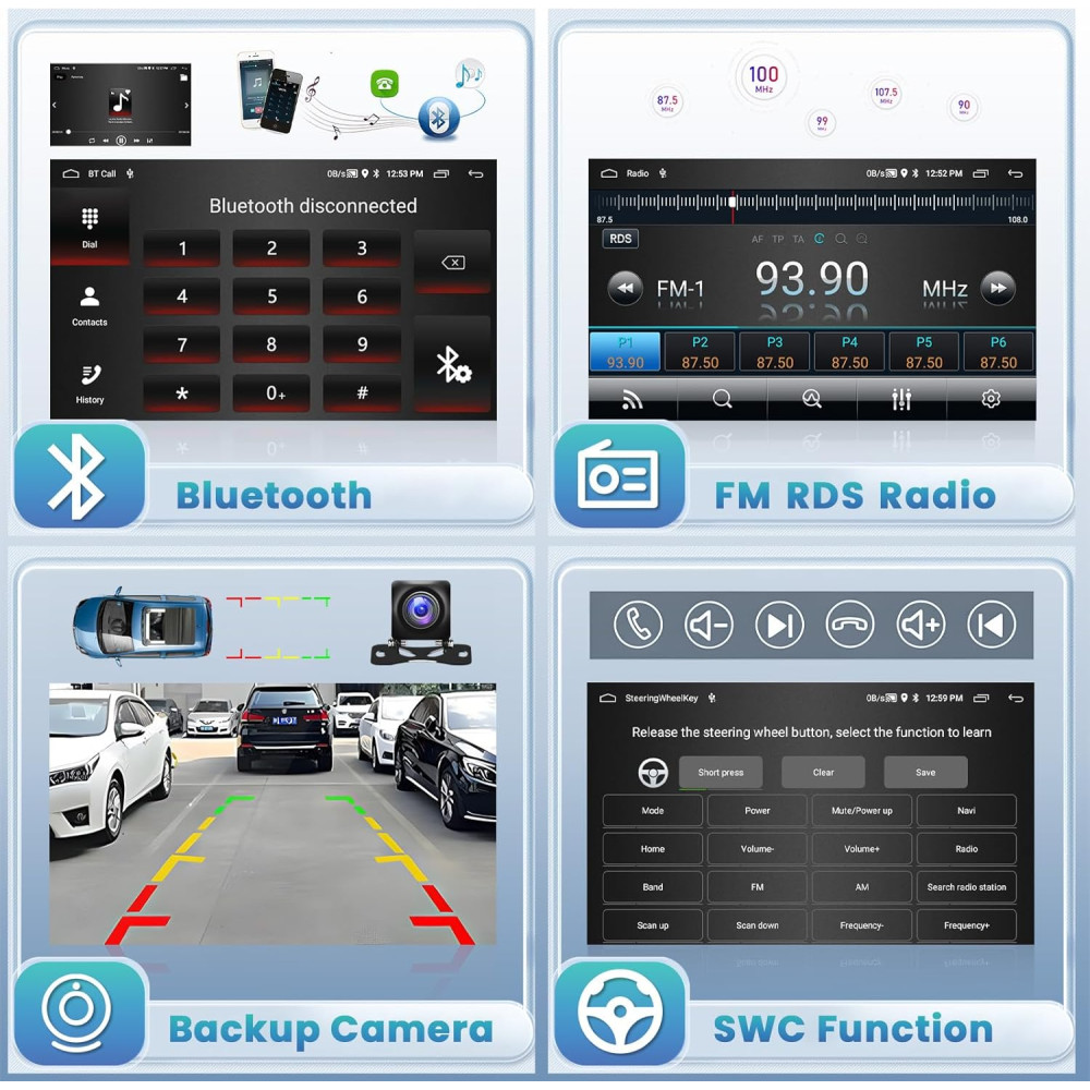 Магнитола Android 15 2G плюс 64G для Citroen Berlingo B9 с CarPlay Android Auto и камерой