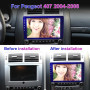 Автомагнитола android 13 4 плюс 64g для Peugeot 407 с 9-ти дюймовым сенсорным экраном