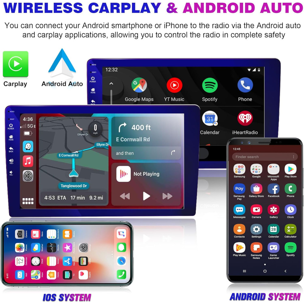 Автомагнитола android 13 4 плюс 64g для Peugeot 407 с 9-ти дюймовым сенсорным экраном