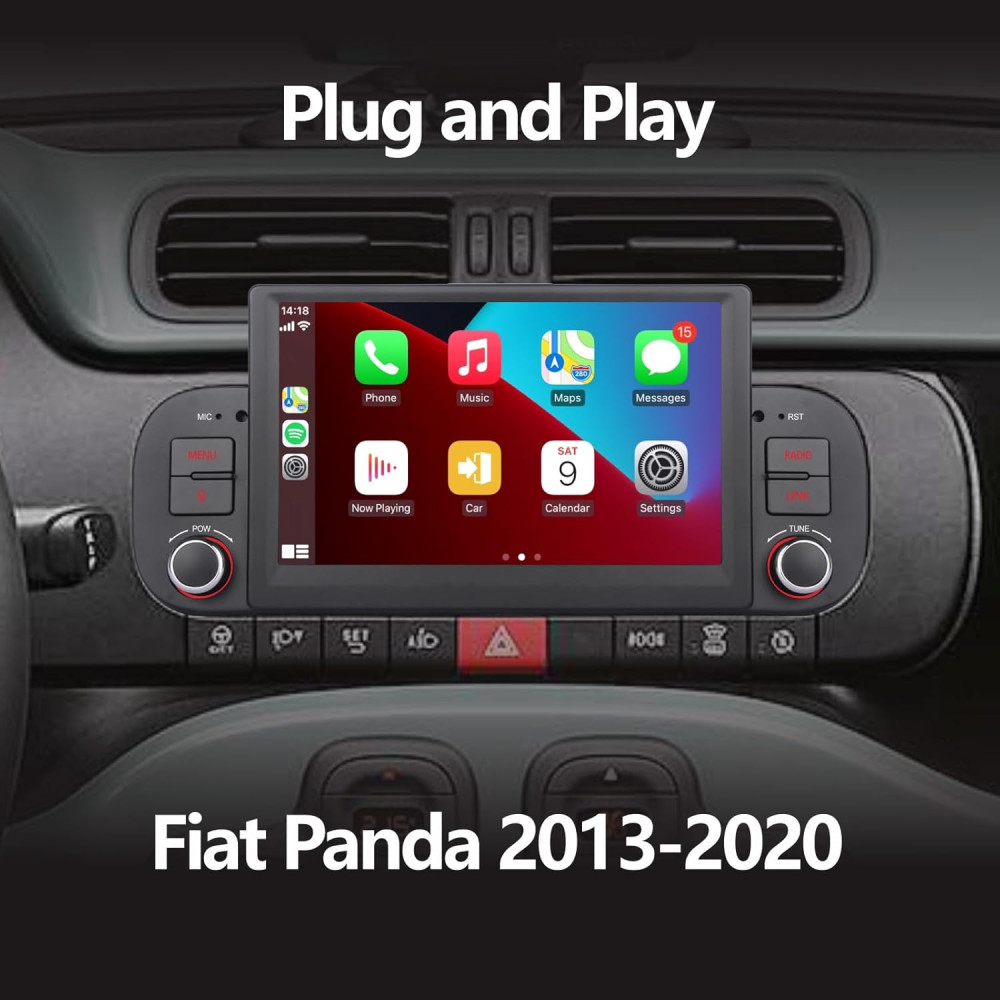 Автомобильная магнитола YZKONG H 7028 для Fiat Panda от 2013 до 2020