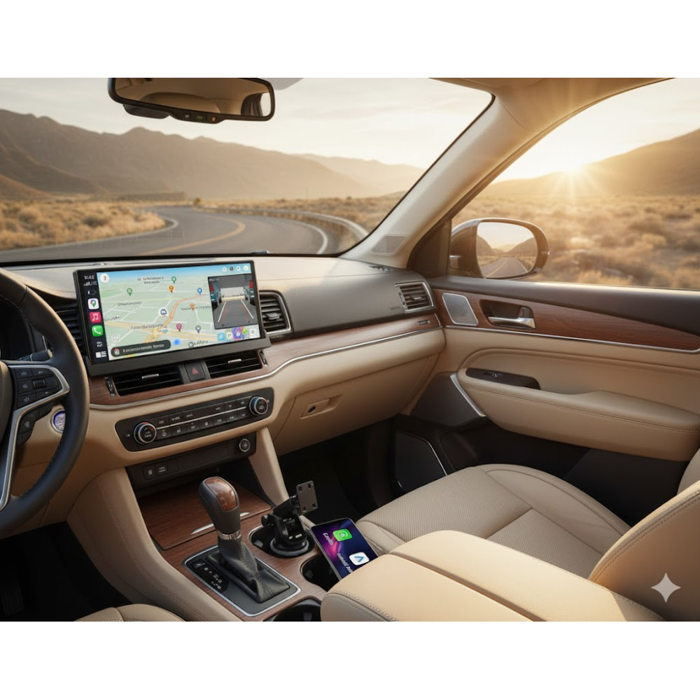 Автомагнітола автомобильный монітор Jansite з Apple CarPlay та Android Auto, GPS-навігація