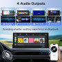 Автомагнітола автомобильный монітор Jansite з Apple CarPlay та Android Auto, GPS-навігація
