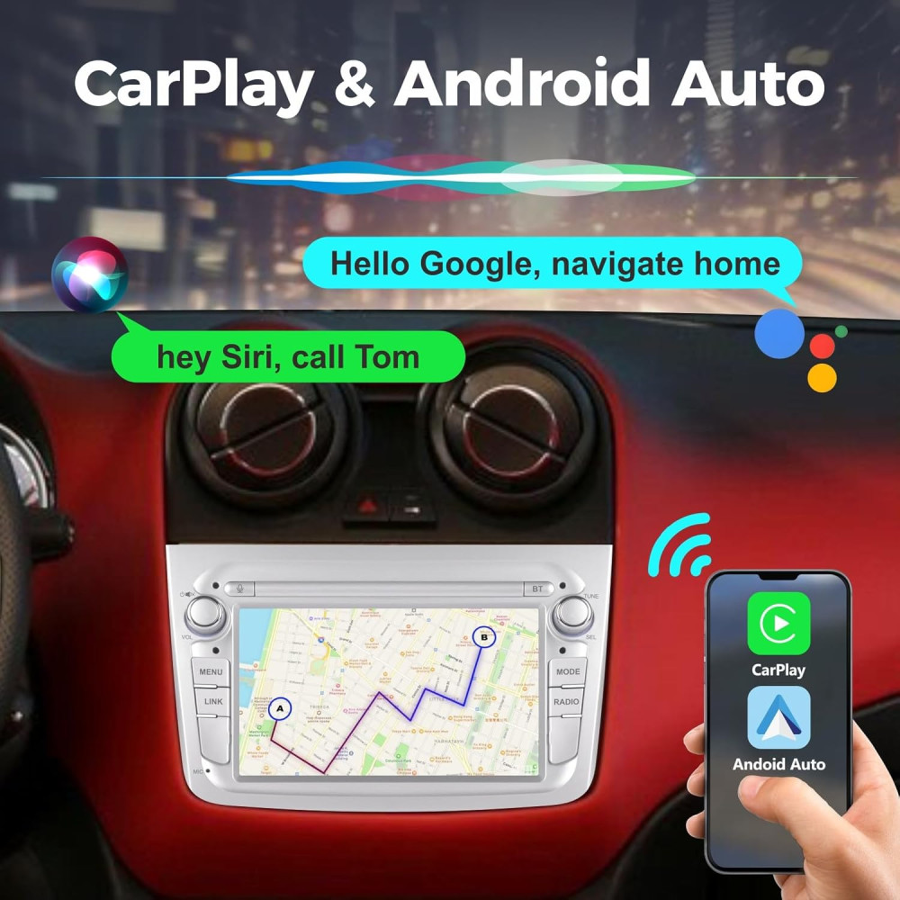 Автомобильная магнитола LXKLSZ для Alfa Romeo Mito с Linux беспроводным CarPlay и Android Auto