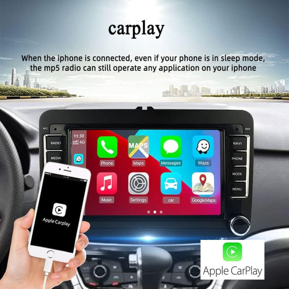 Автомагнитола Eaglerich 7 дюймов Android 9,1 CarPlay GPS Bluetooth с камерой