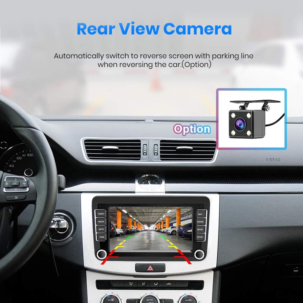 Автомагнитола Eaglerich 7 дюймов Android 9,1 CarPlay GPS Bluetooth с камерой