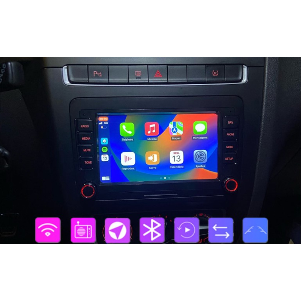 Автомагнитола Eaglerich 7 дюймов Android 9,1 CarPlay GPS Bluetooth с камерой