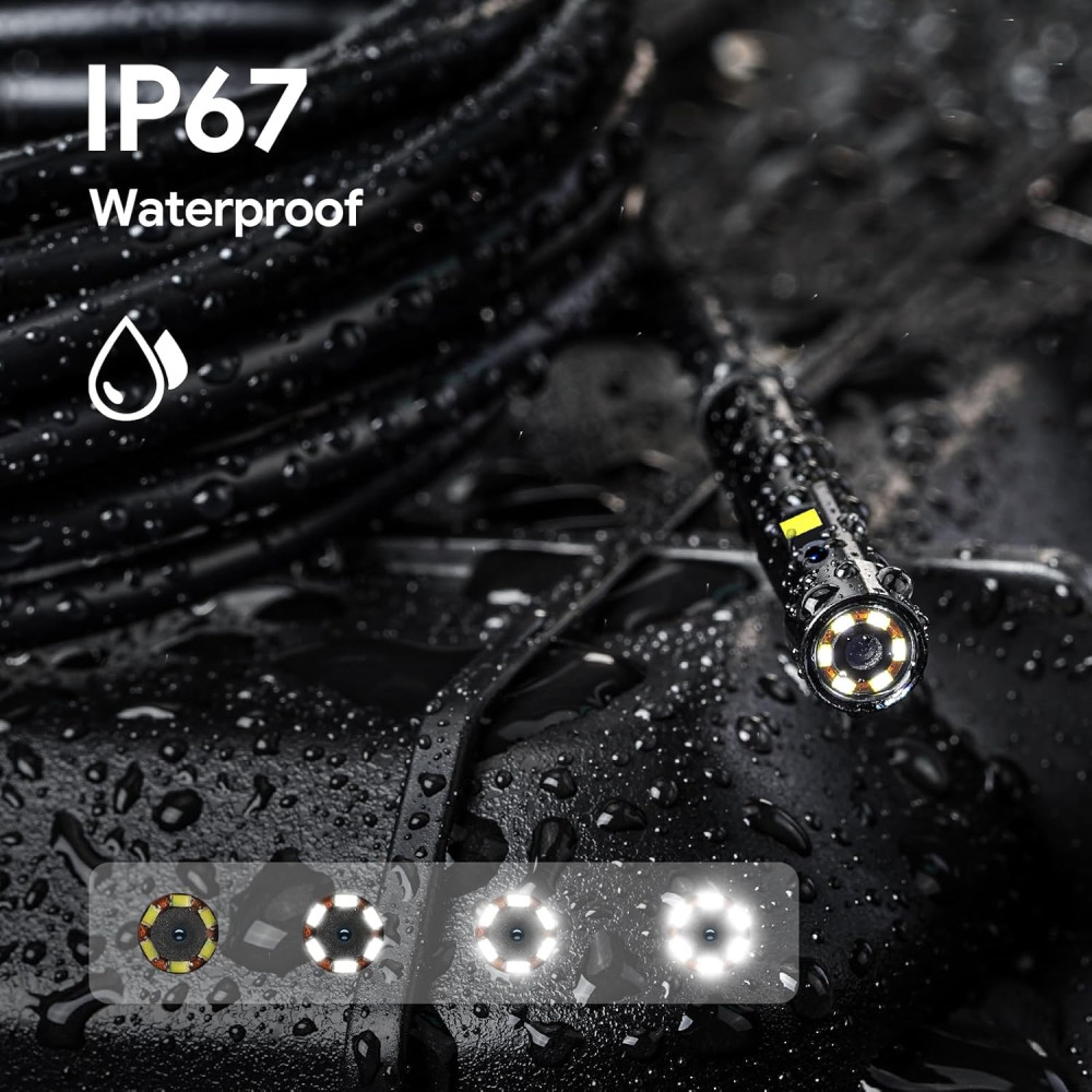 Эндоскоп DEPSTECH DS590DL 5M с двухлинзовой камерой 1080p для инспекции авто и бытовых объектов