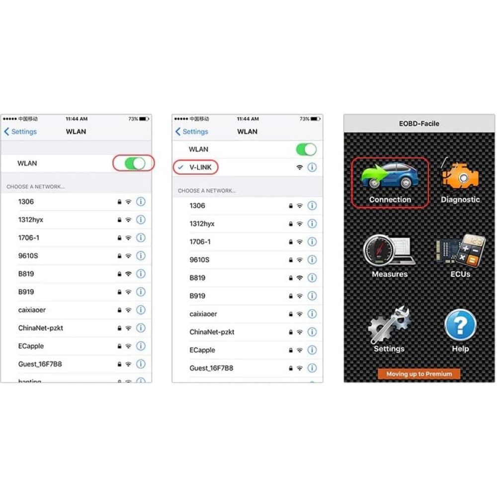 OBD2 Bluetooth диагностический сканер Retoo ELM327 для автомобиля