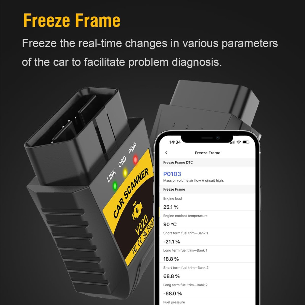 Mini OBDII диагностический сканер Vecooneen для авто
