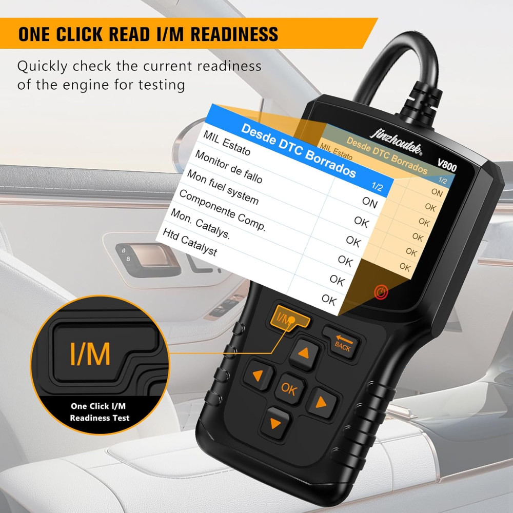Автосканер OBD2 jinzhoutek с цветным дисплеем 35901 DTC полная диагностика